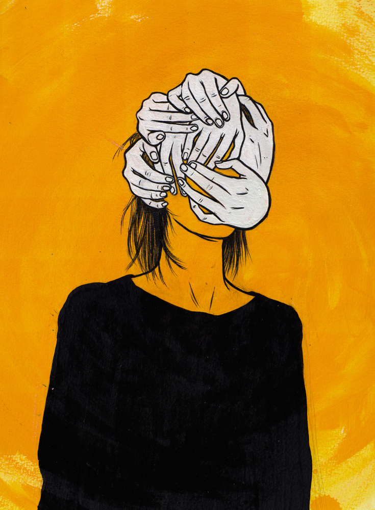 from "Dirty Knees" group show, by Katie So. Image courtesy of artist.