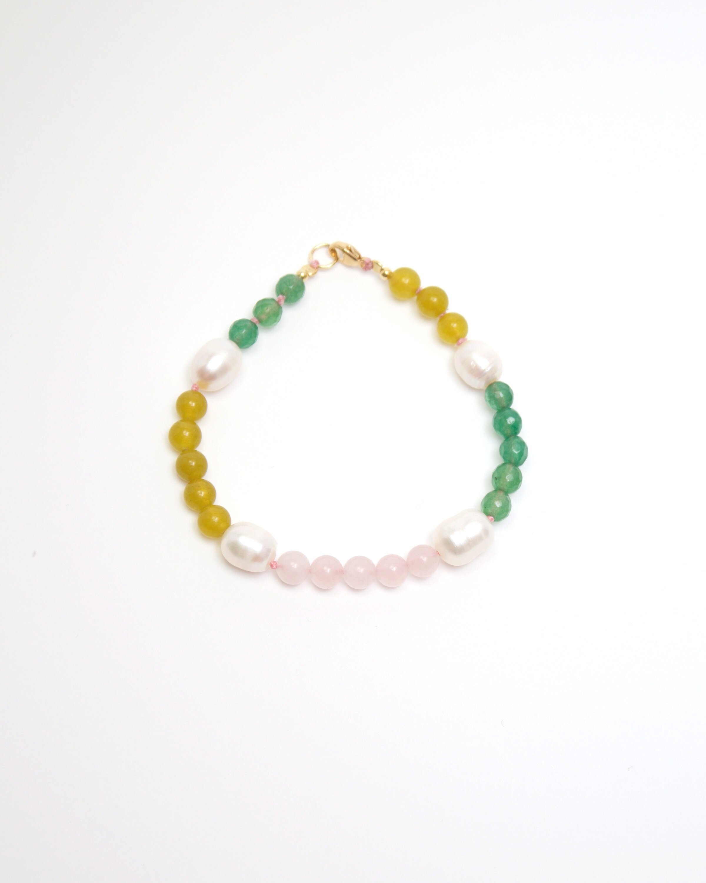 The 4 Pearls and Olive Bracelet