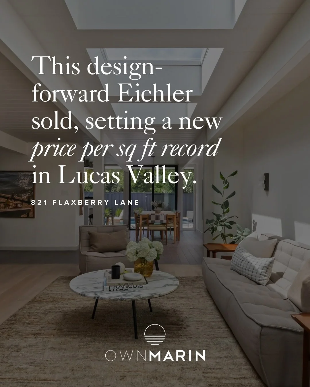 To know 821 Flaxberry is to love 821 Flaxberry, and we&rsquo;re thrilled to have found the perfect new owner for this one-of-a-kind Eichler. With a seamless close, Julia helped the sellers achieve results they could be proud of, selling for $80K over