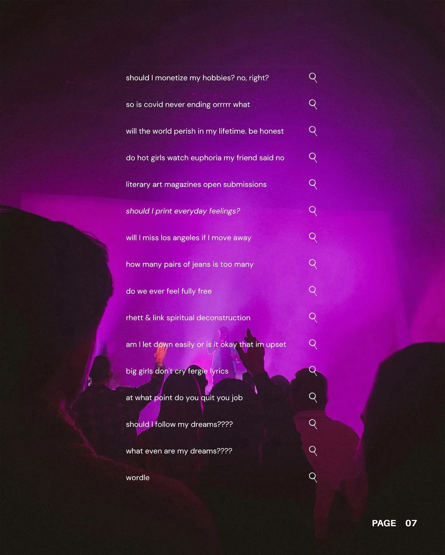 hi friends &lt;3 I&rsquo;m returning to my &ldquo;usual&rdquo; content [aka how my feed was for the two years before the 2022 grad season]. this is from installment 12 of everyday feelings, page 07. the full zine is linked in my bio!

if you&rsquo;re