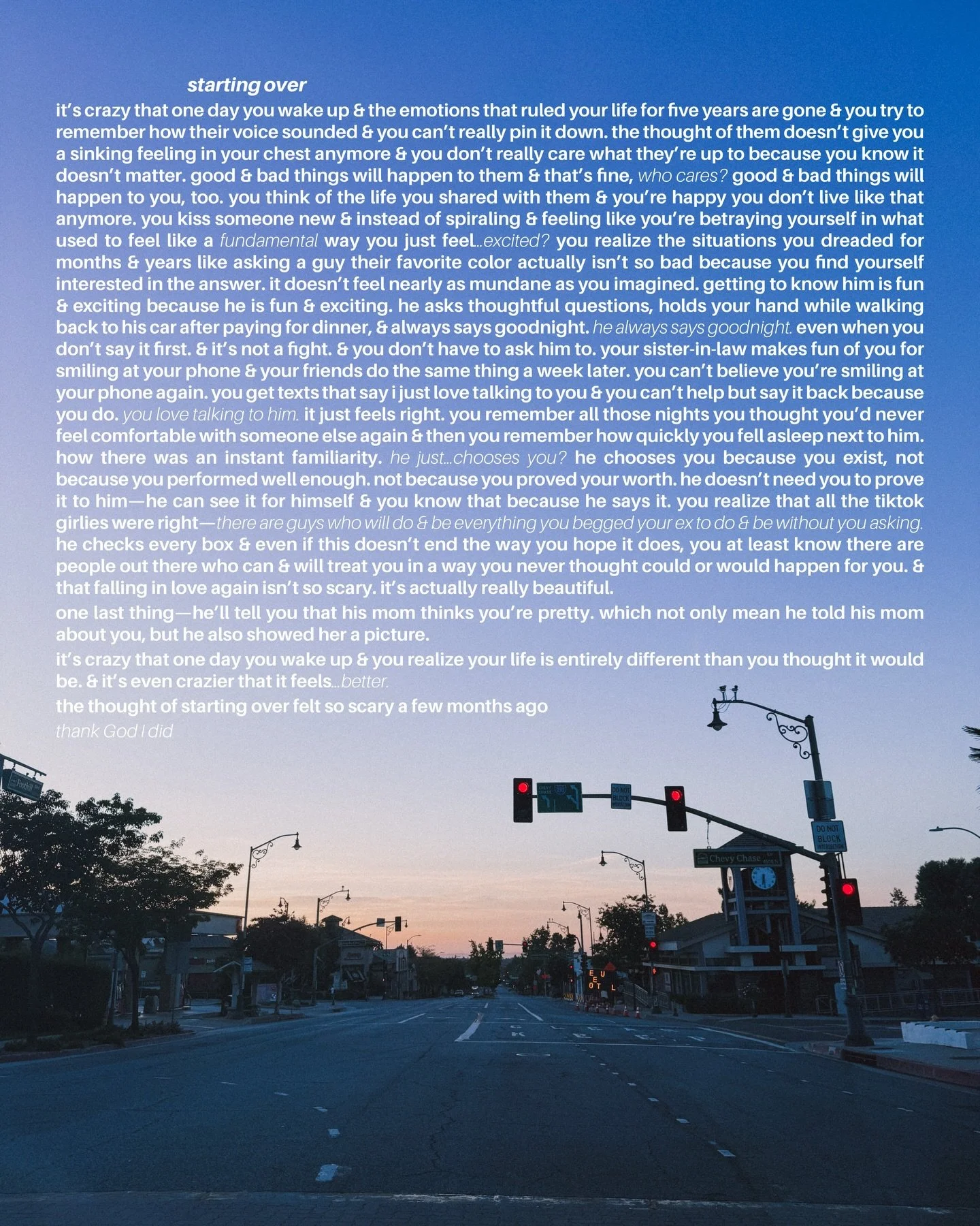 i wrote this over summer, this man is old news 🥳