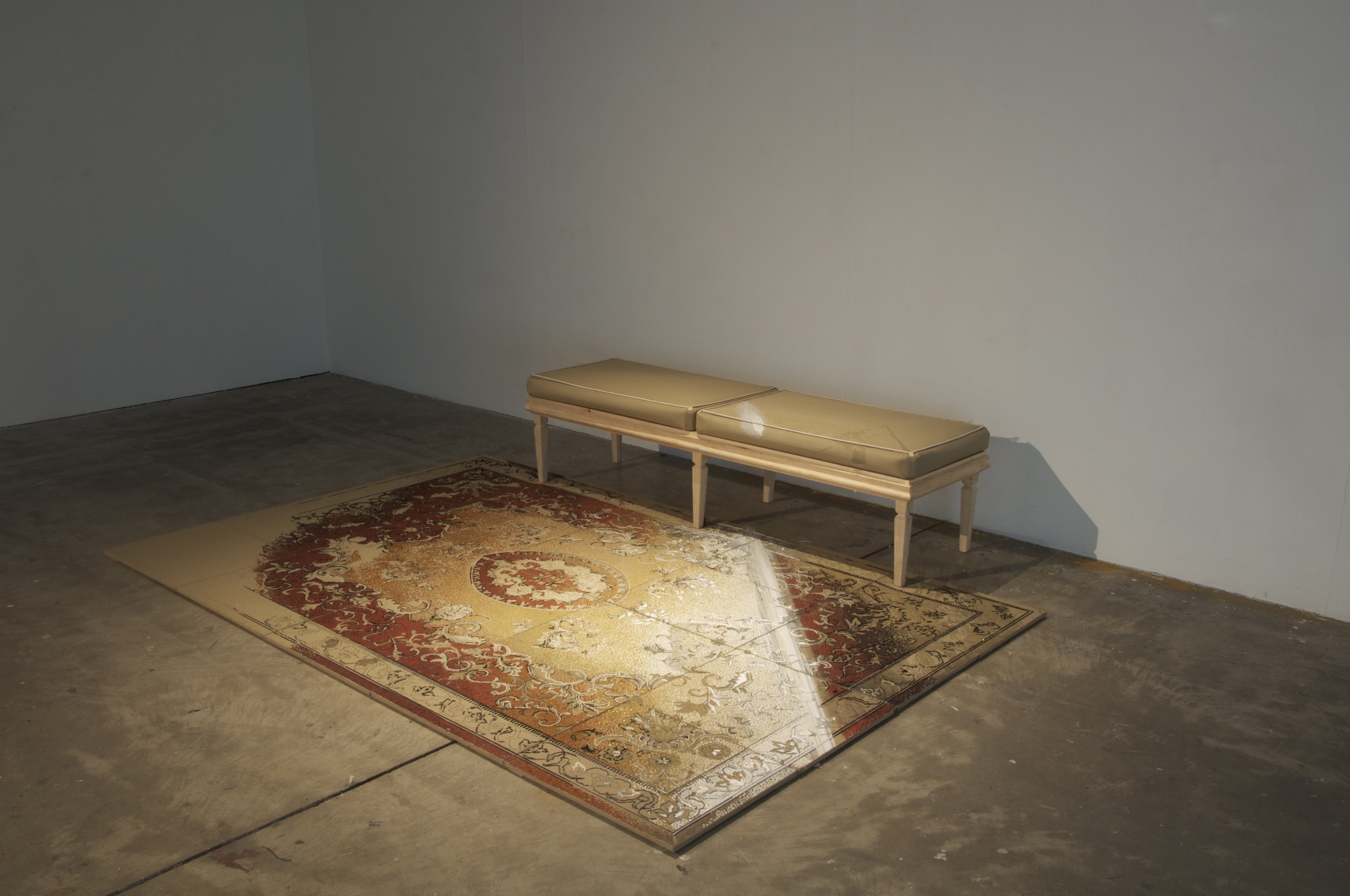 8.Georgina Cue, Versailles, 2012, Acrylic yarn on tapestry canvas, hard wood and cardboard, 225cm × 170cm × 71cm.jpg