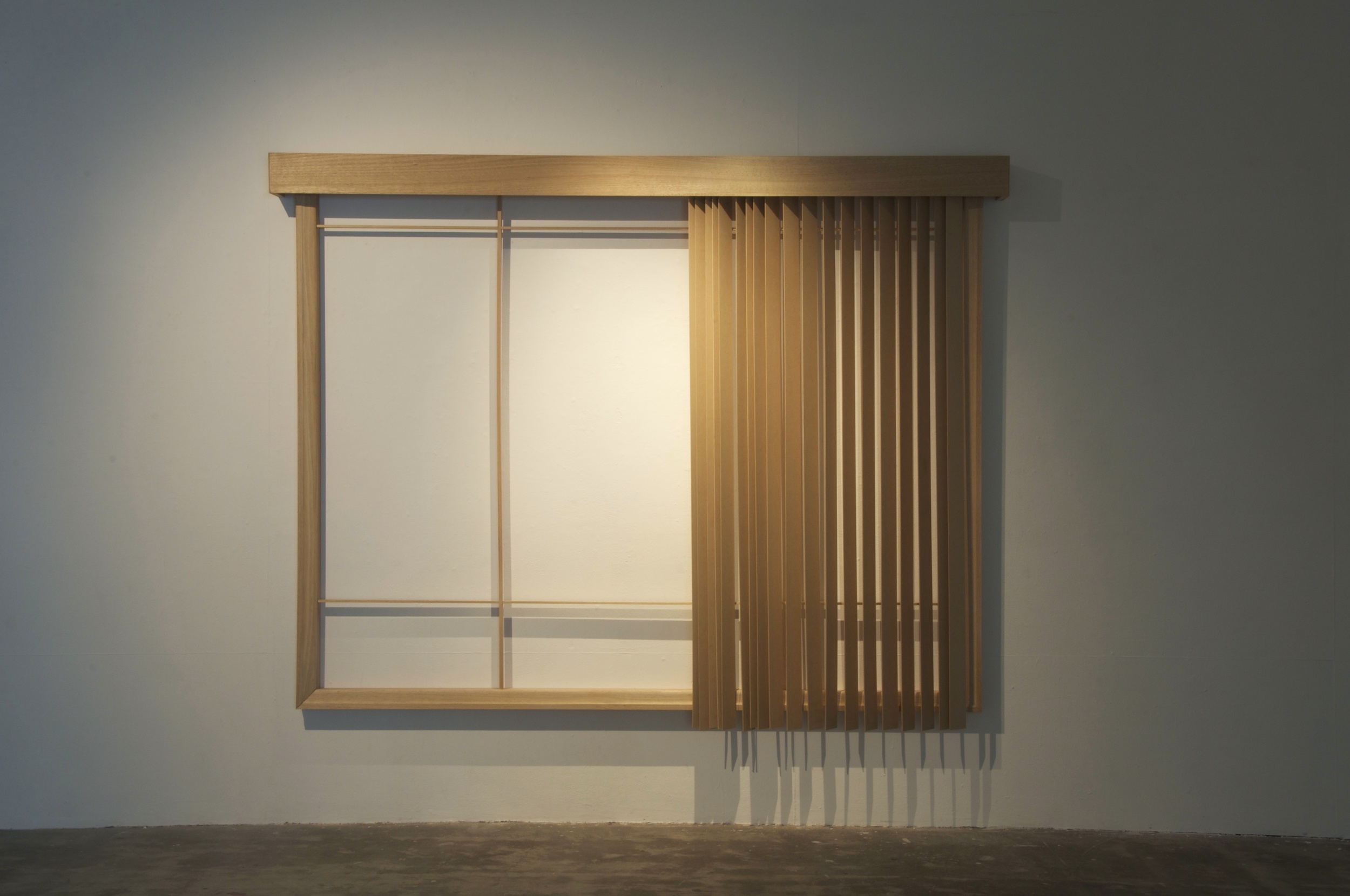 10.Georgina Cue, Rear Window, 2011, Hard wood and MDF, 290cm  × 195cm × 18cm.jpg