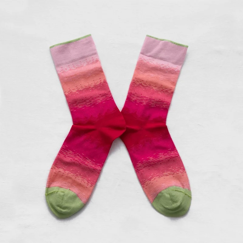50 Shades of Pink Crew Socks Bonne Maison