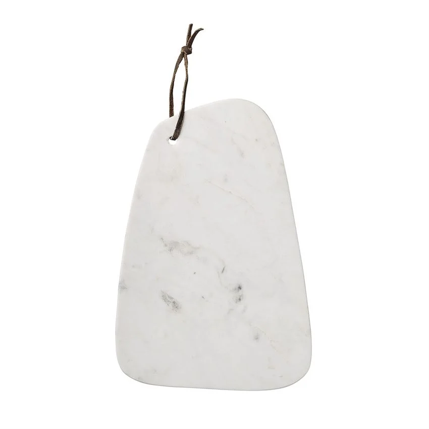 Marble Cheese Board with Leather Strap Bloomingville