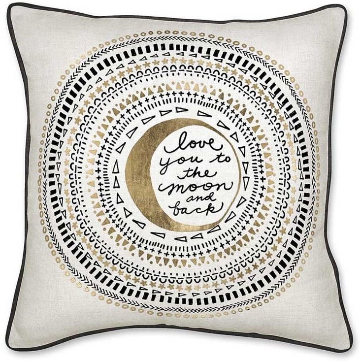 Love you to the moon and back 12x12 pillow