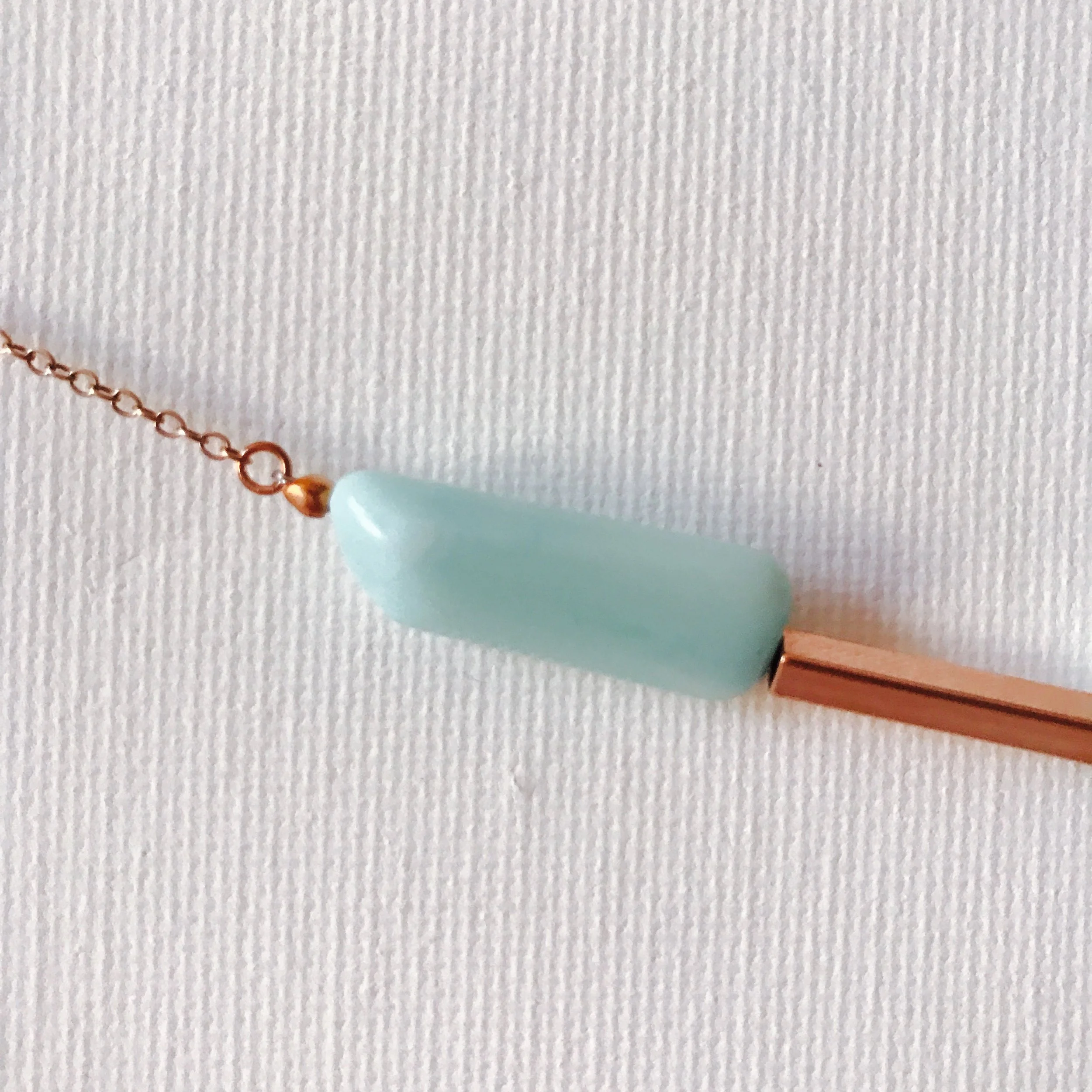 Trio Irregular Peruvian Opal on Rose Gold