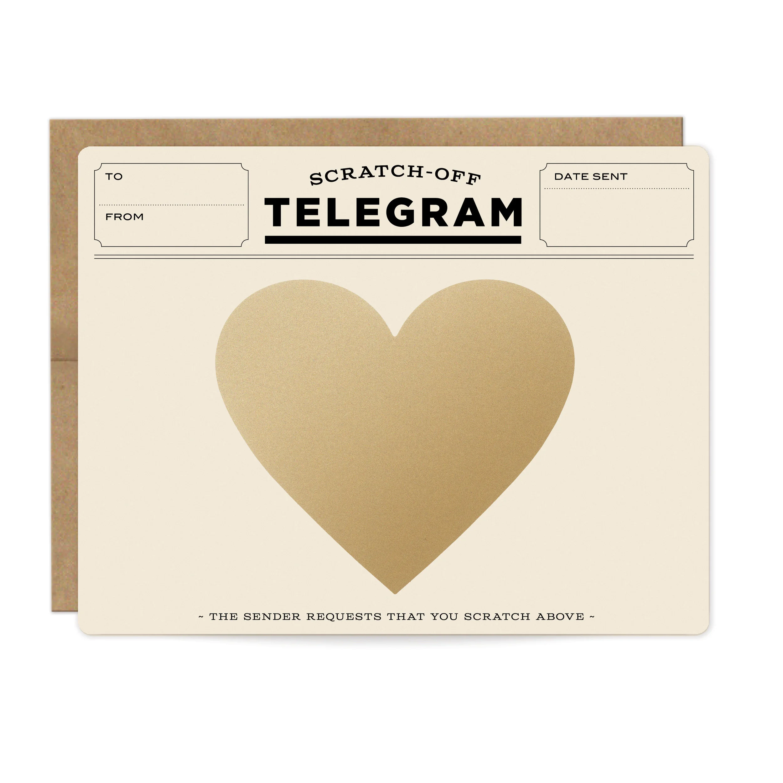 Classic Telegram Scratch Off Card