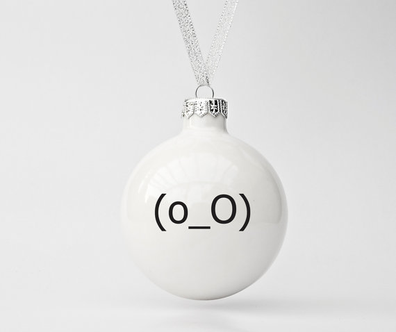 Handmade Porcelain Emoticon - You've Got Me Wondering
