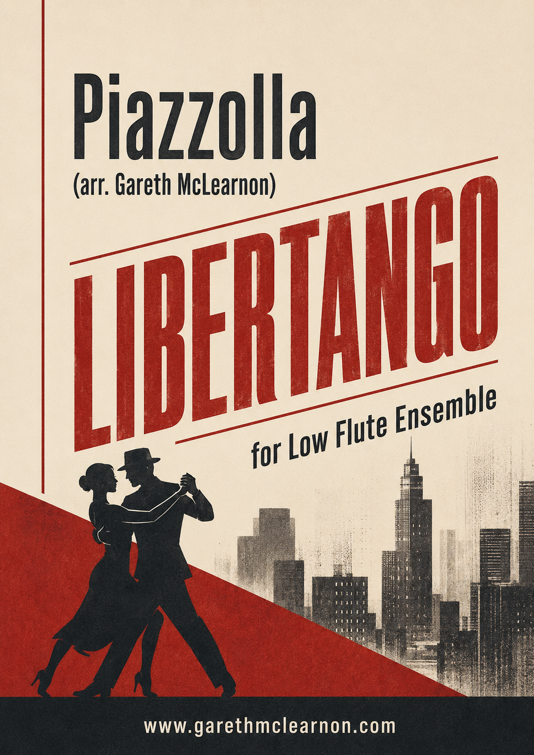 Piazzolla - Libertango for Low Flutes! (PDF Download)