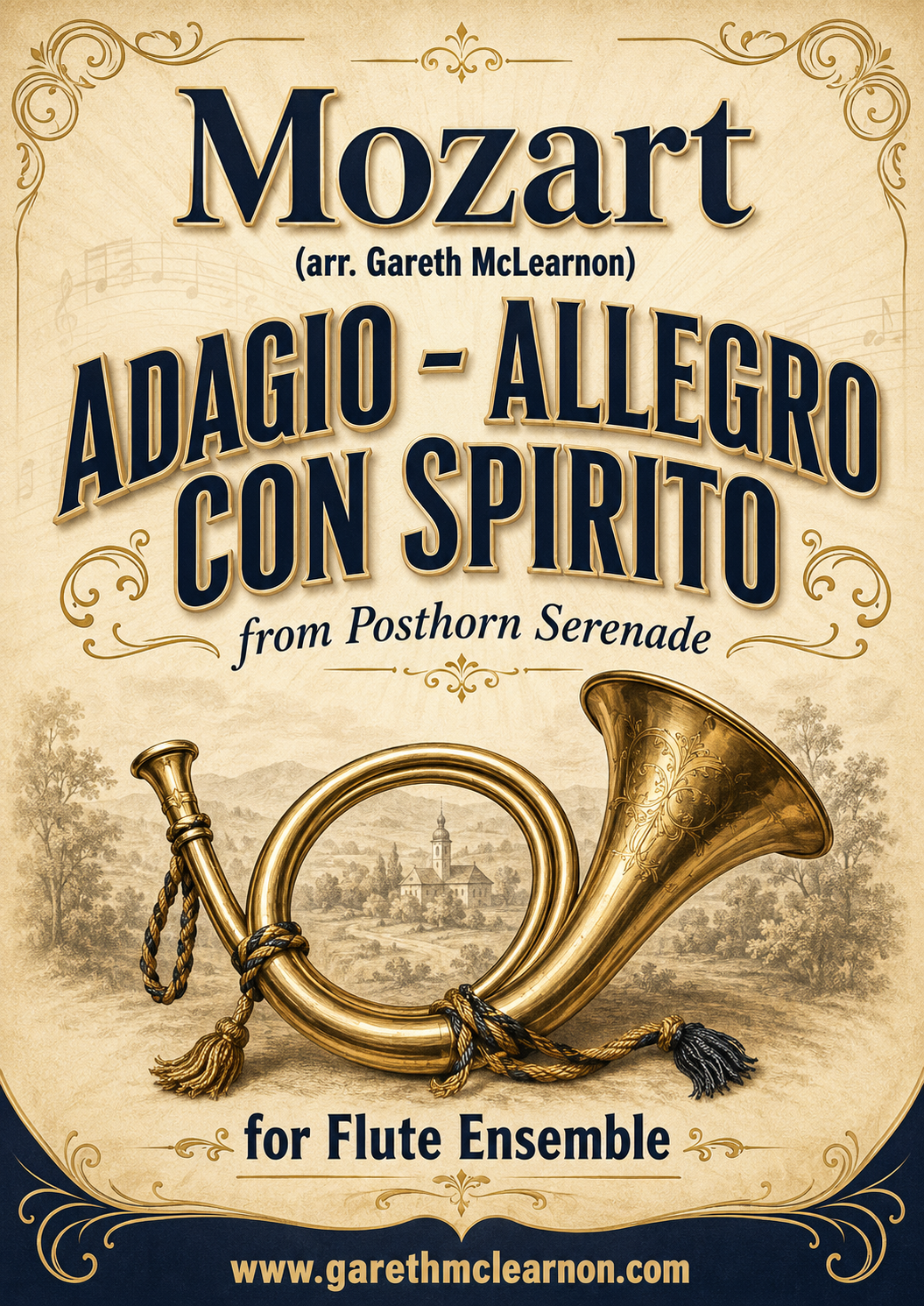 Mozart (arr McLearnon) - Adagio - Allegro con Spirito (PDF Download)