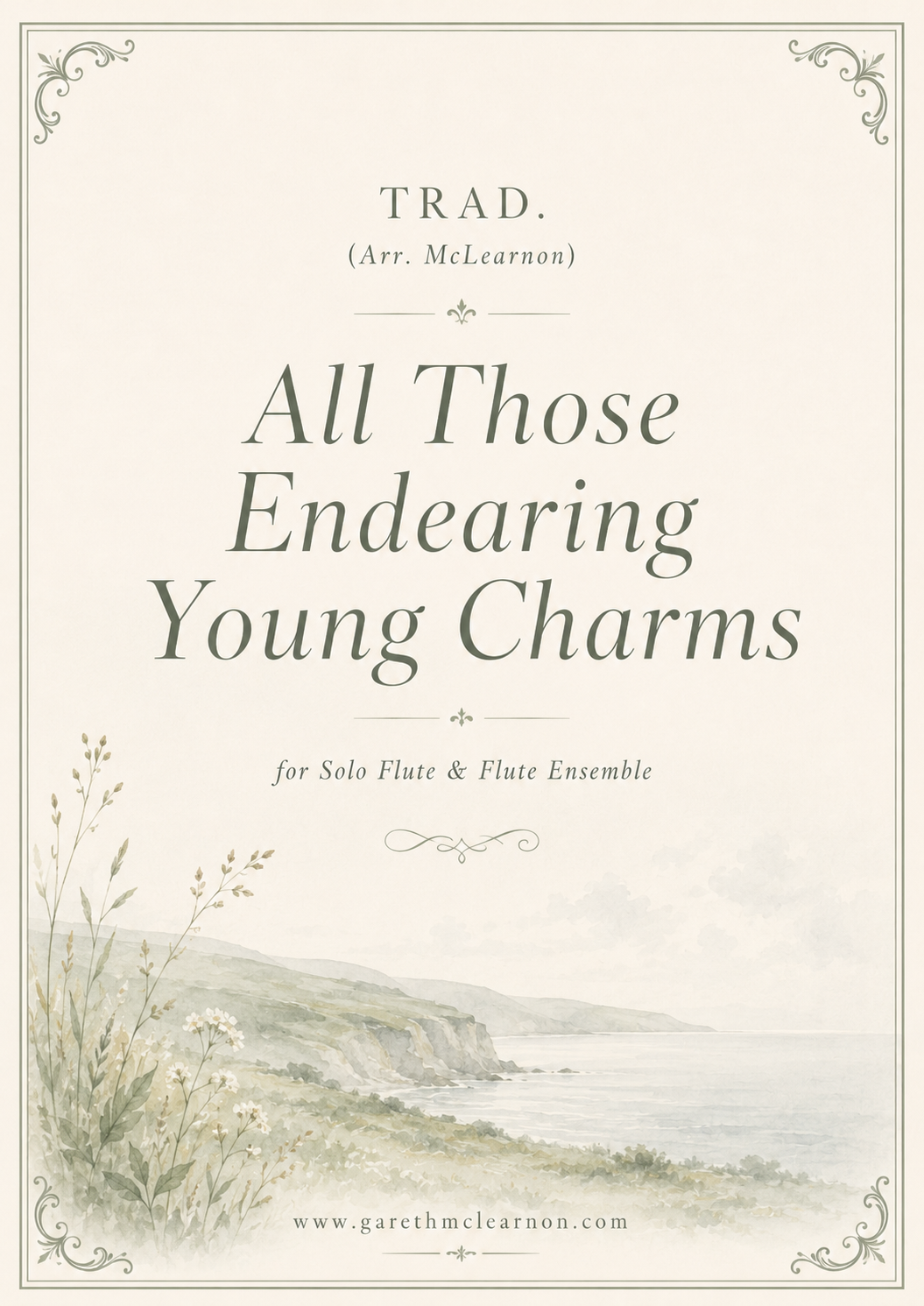 All Those Endearing Young Charms for Solo Flute & Flute Ensemble (PDF Download)