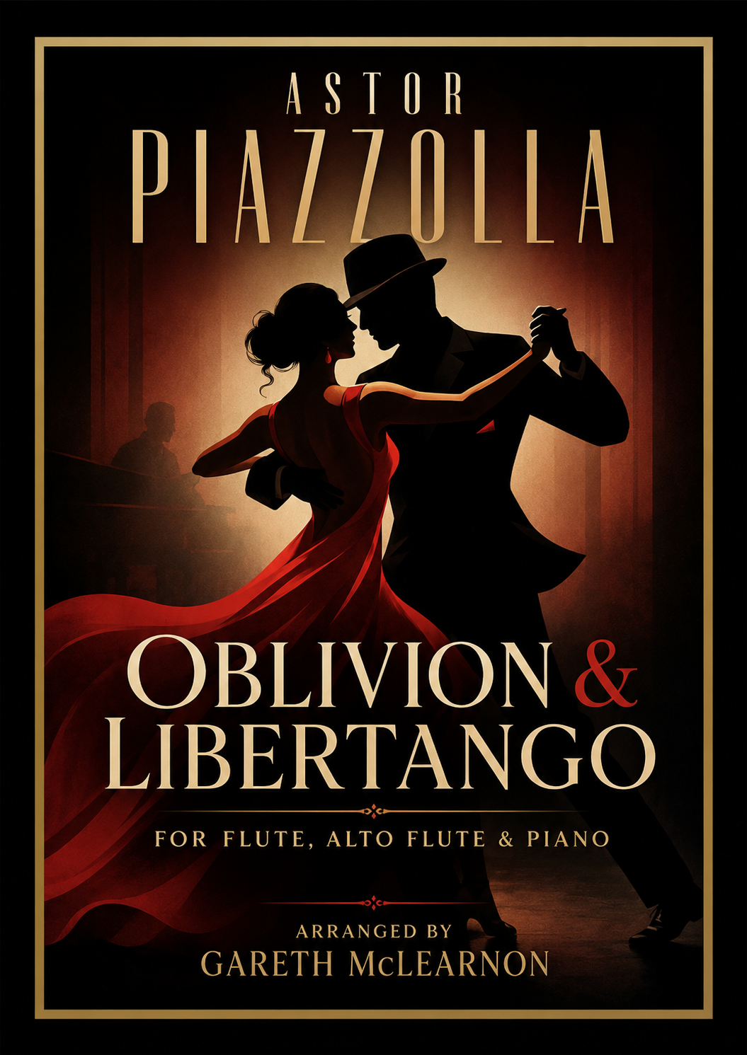 Piazzolla - Oblivion & Libertango for Flute, Alto Flute & Piano (PDF Download)