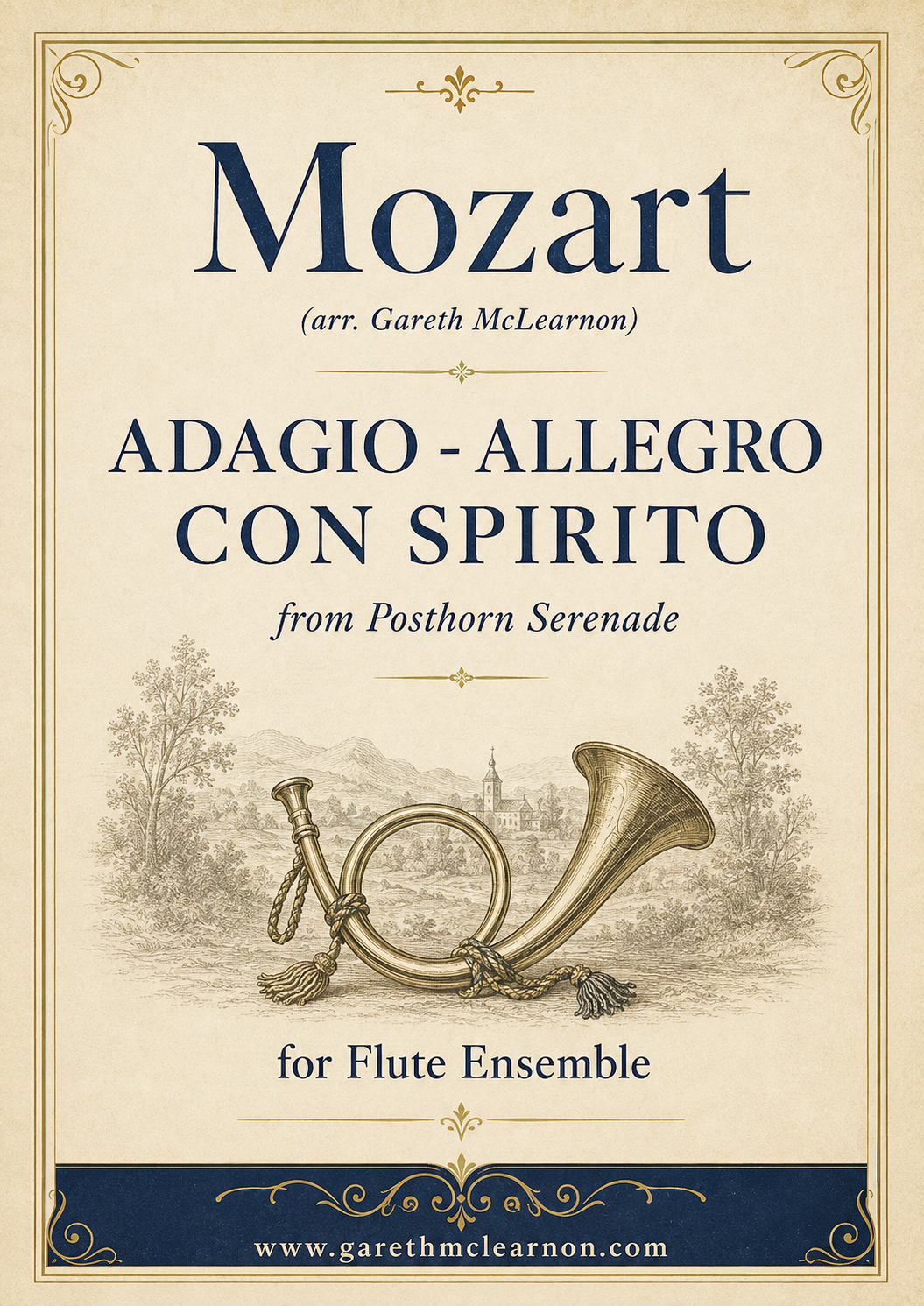 Mozart (arr McLearnon) - Adagio - Allegro con Spirito (PDF Download)