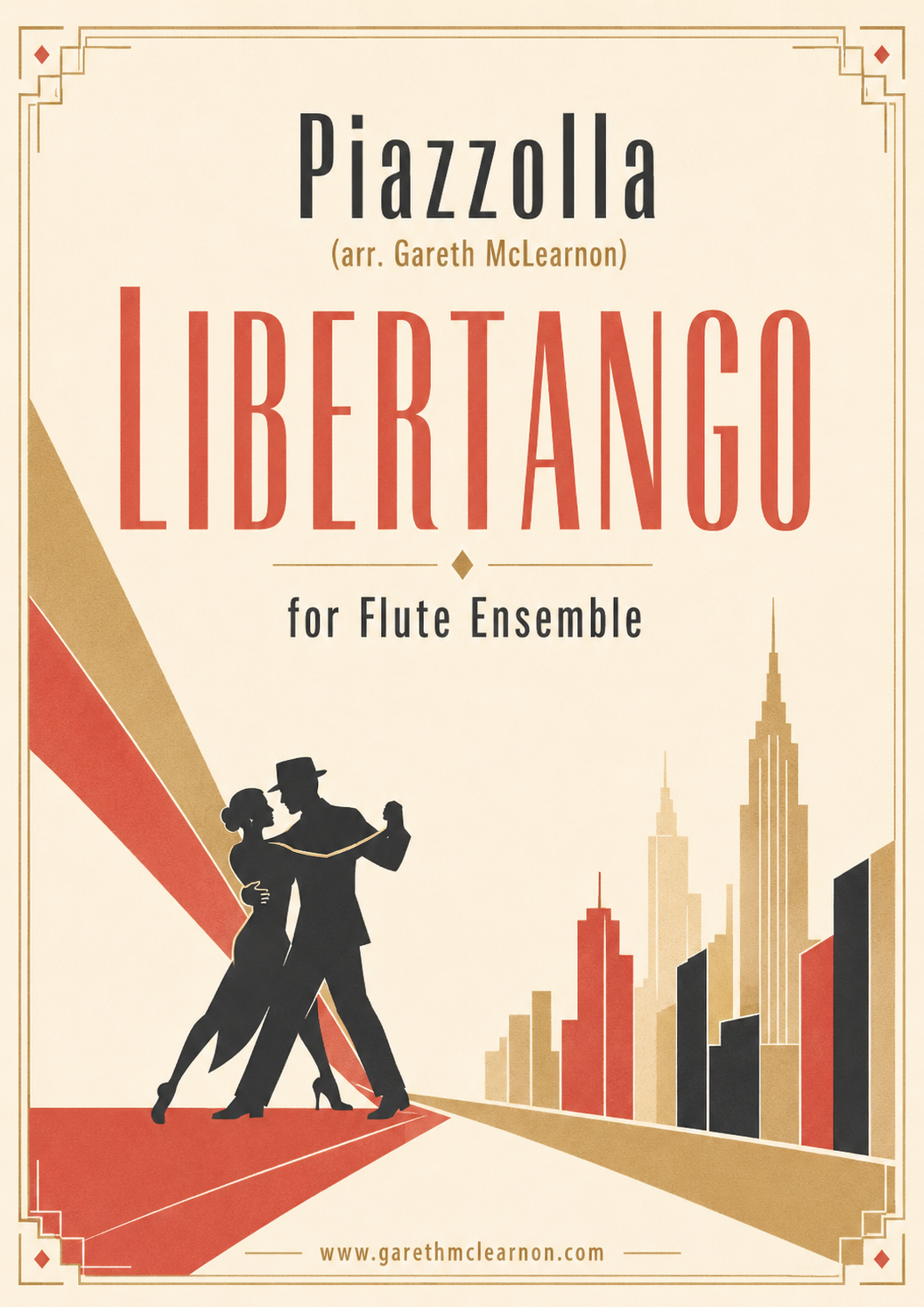 Piazzolla - Libertango arranged for Flute Choir - (PDF Download) (2019)