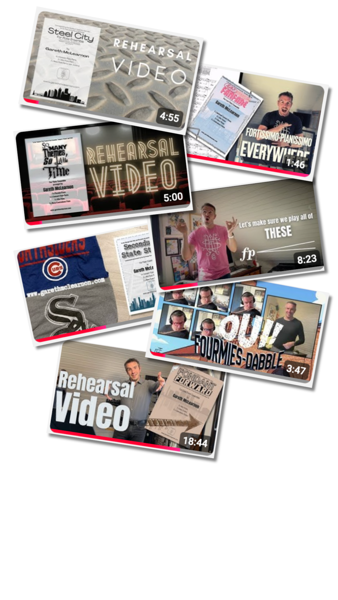 Gareth McLearnon rehearsal video resources
