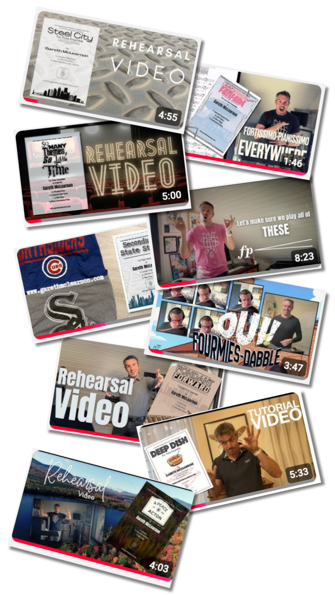 Gareth McLearnon rehearsal video resources