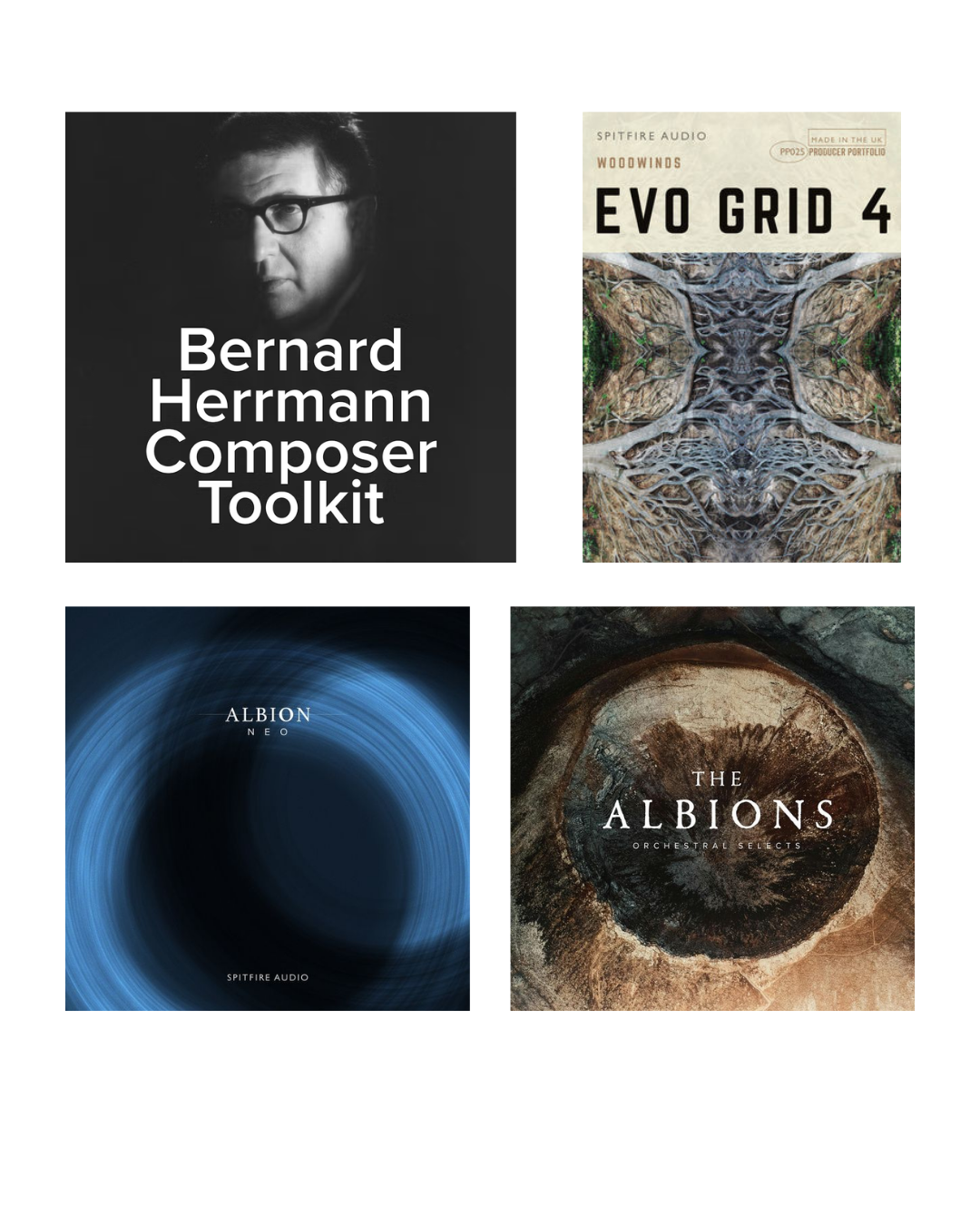 Selected Spitfire Audio library artwork