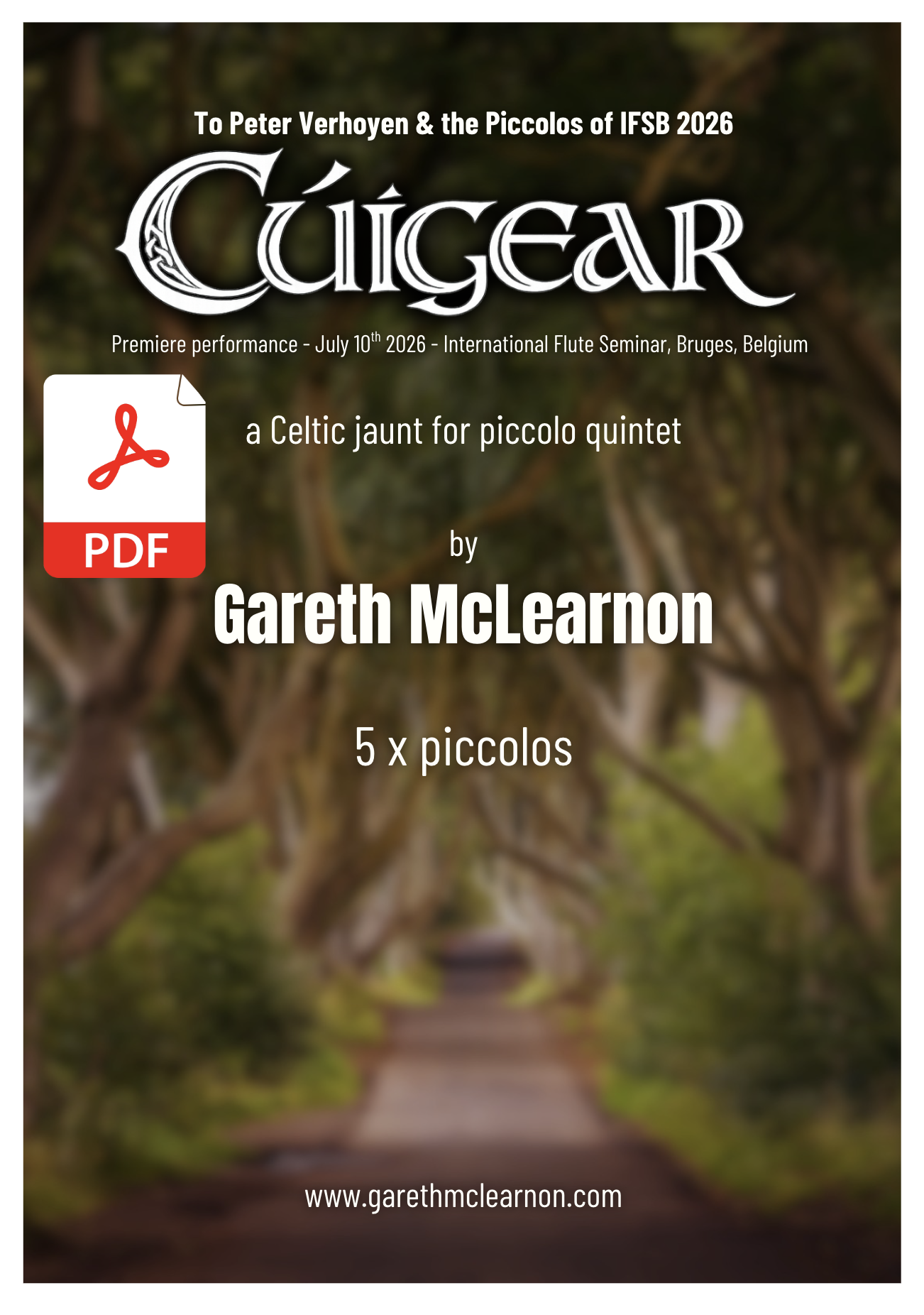 Cúigear for Piccolo Quintet (2026) PDF Download