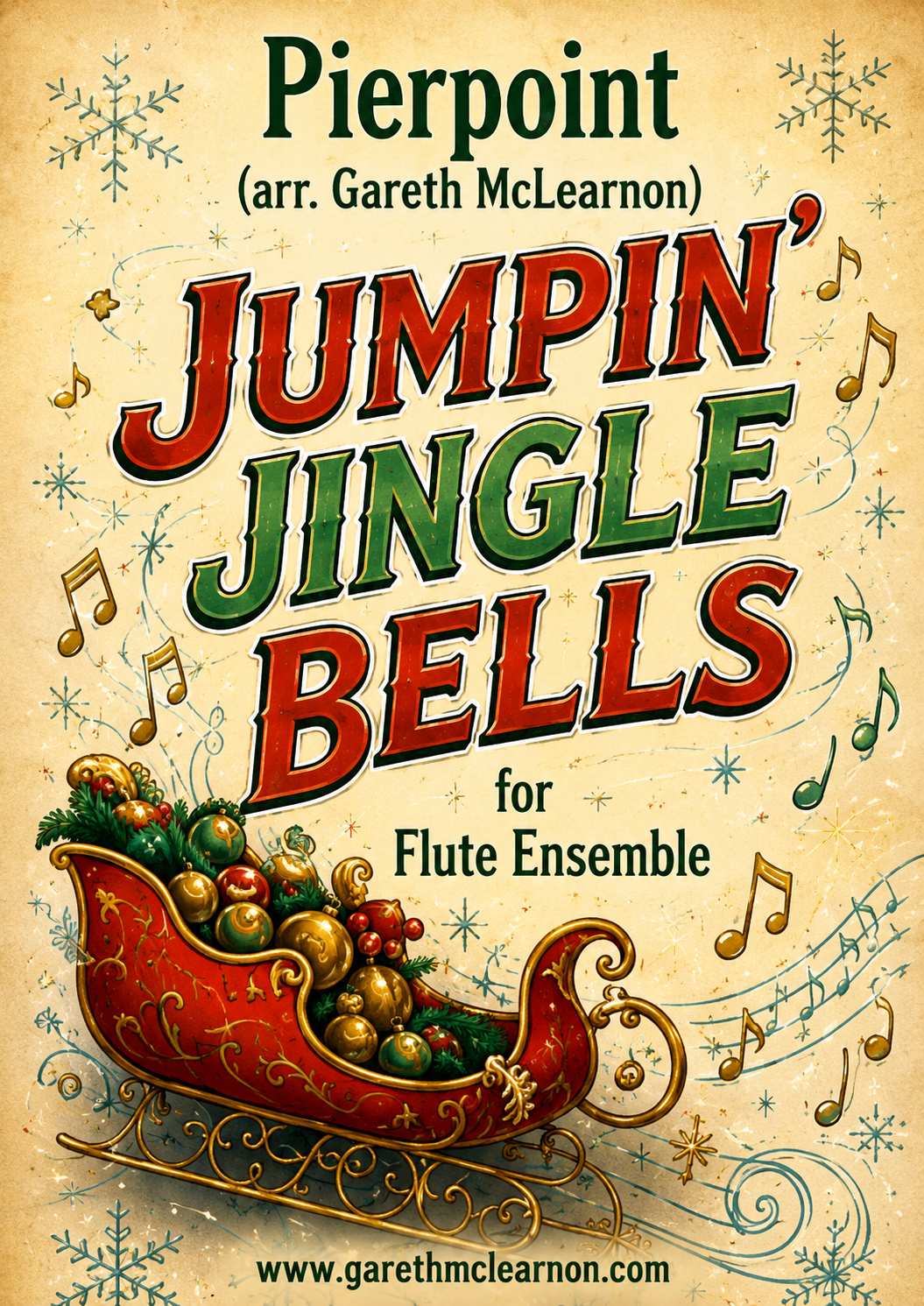 Jumpin' Jingle Bells for Flute Choir (2016) (PDF Download)