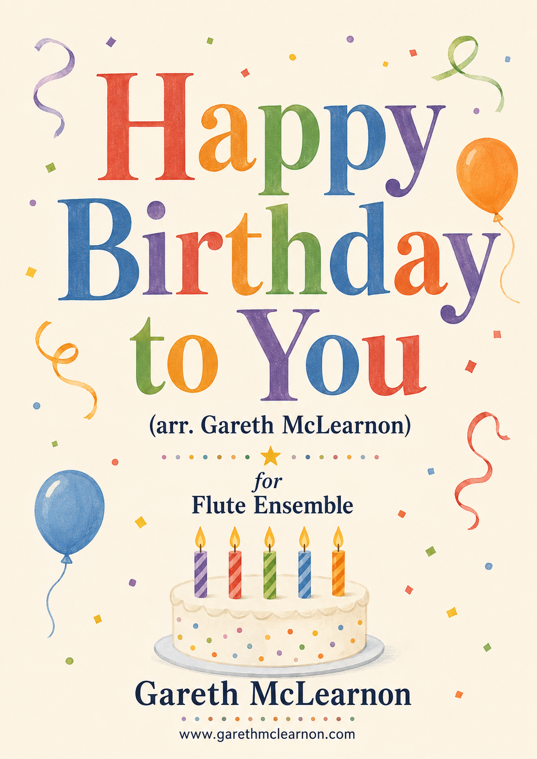 Happy Birthday for Flutes! (2016) (PDF Download)