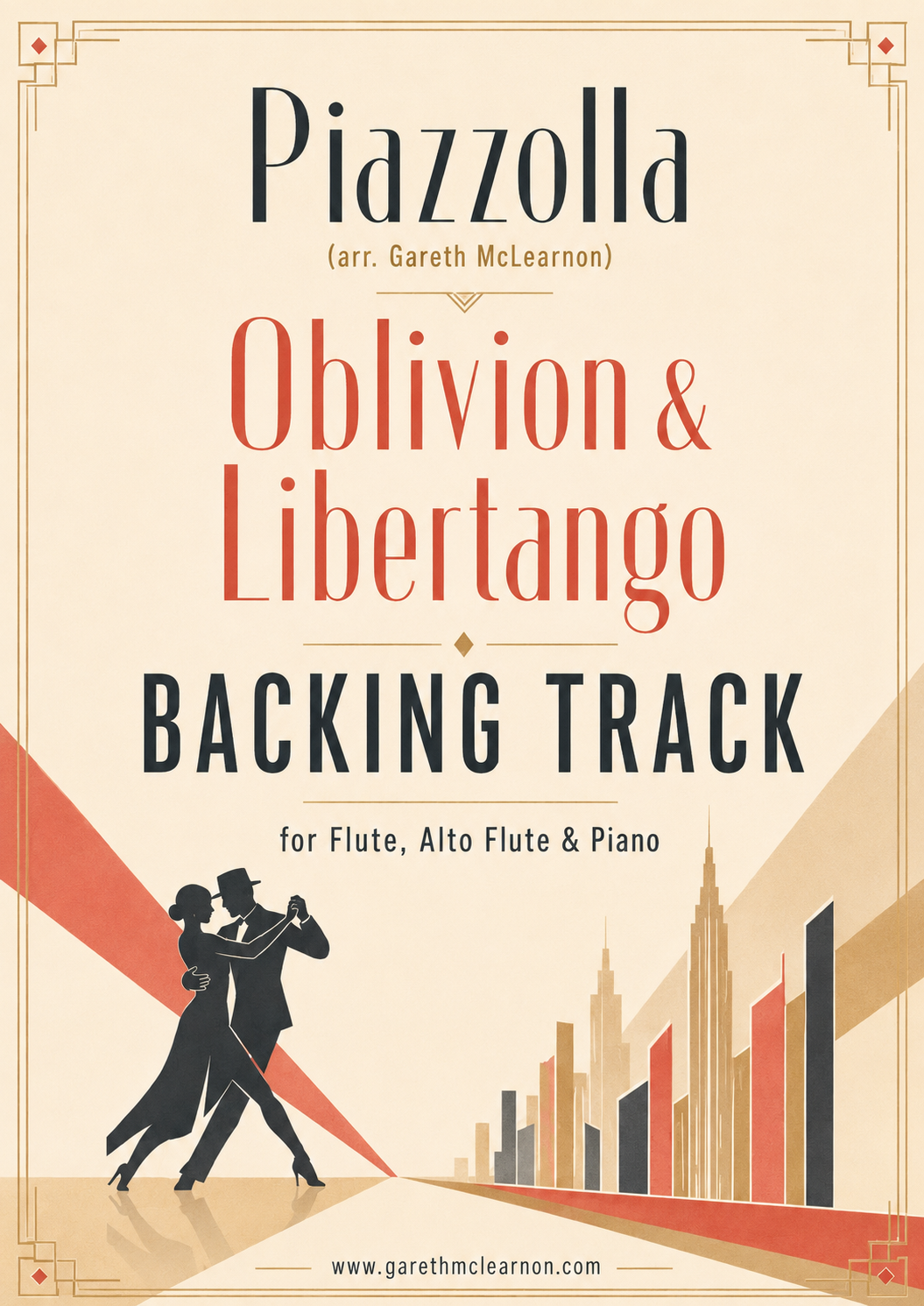 Piazzolla Oblivion & Libertango mp3 Midi Backing Track