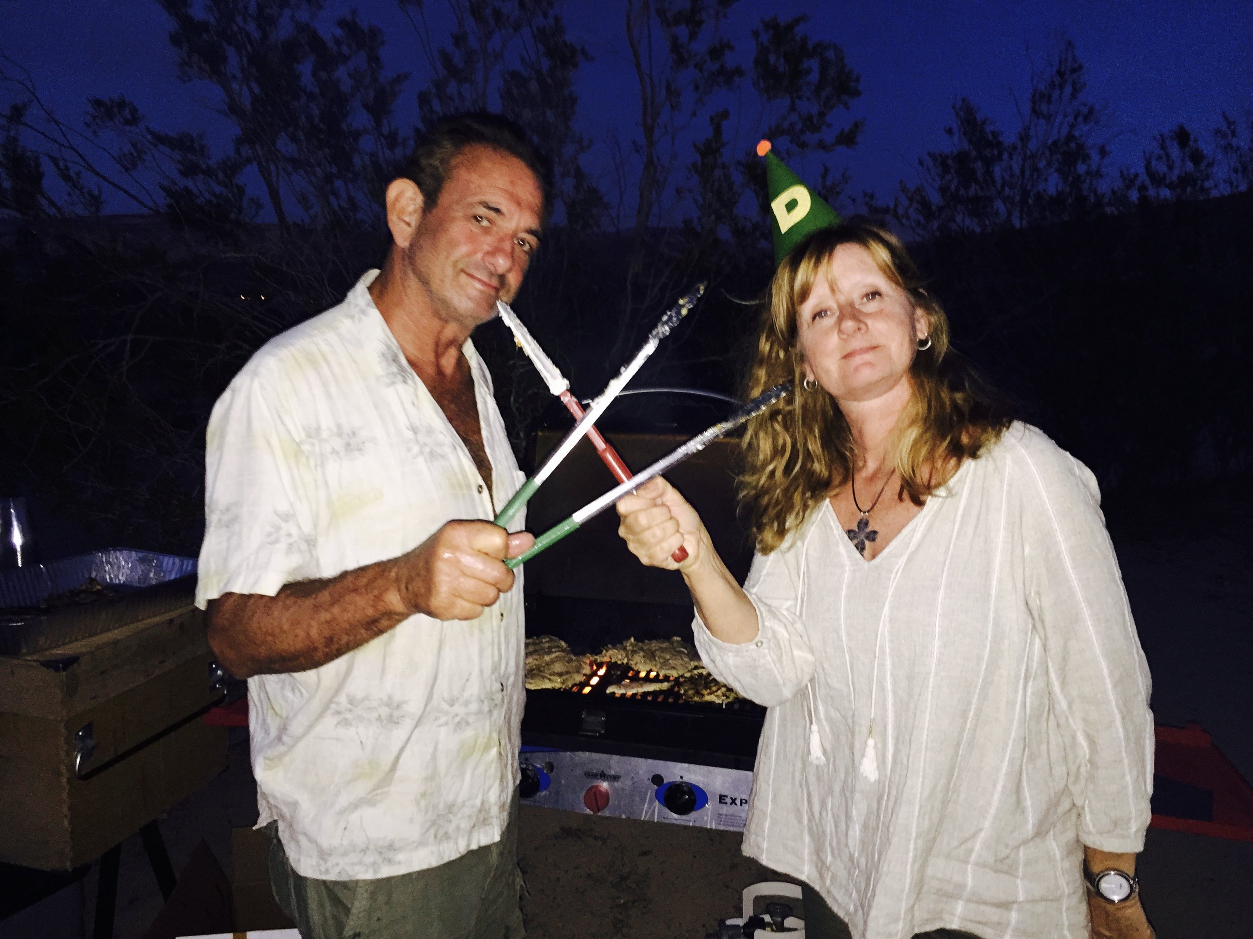 Head camp chef Mr. Eddie Caraeff and his lovely assistant Diamond D