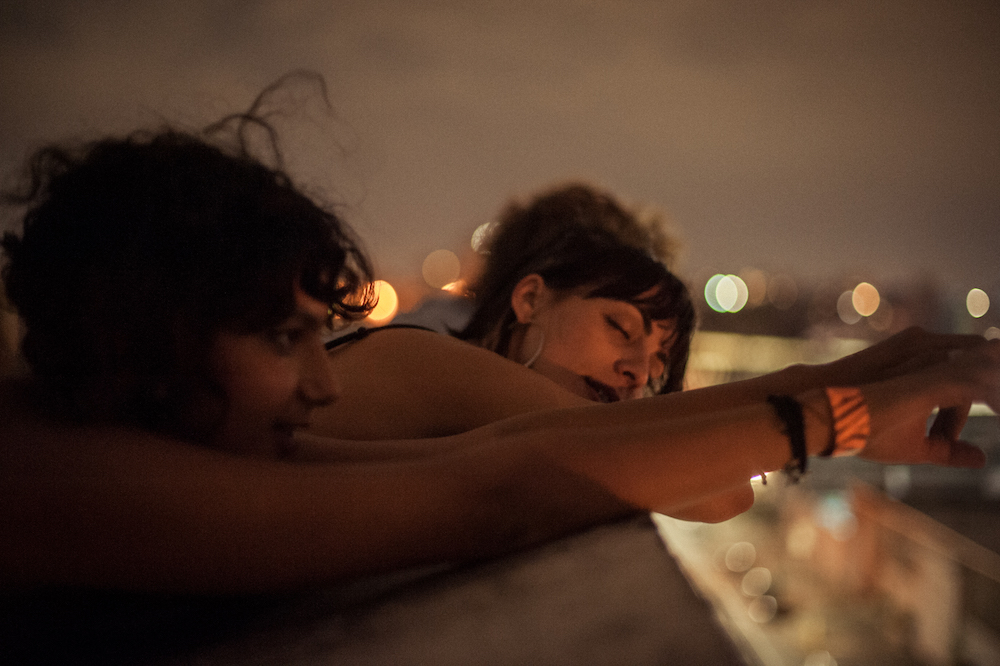 ‘MINA AND BRE. LATE NIGHT NYC ROOFTOP HANGS AFTER A SHOW’ BY ALEC CASTILLO @CASTILLOALEC