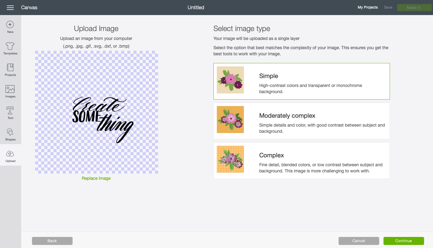 Your image is simple. So choose… simple!