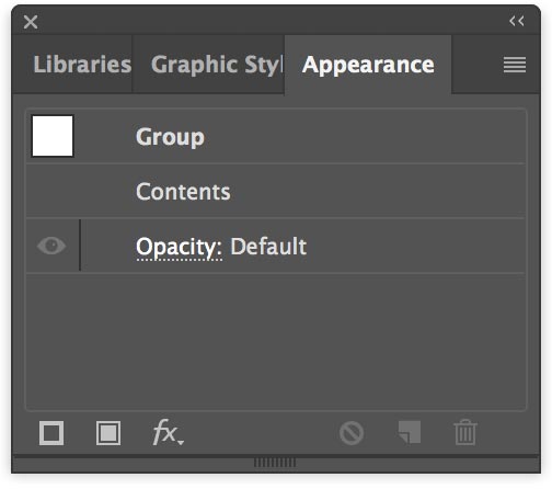 The Illustrator Appearance panel is very powerful. It indicates the mighty stone head of Zardoz is a group.