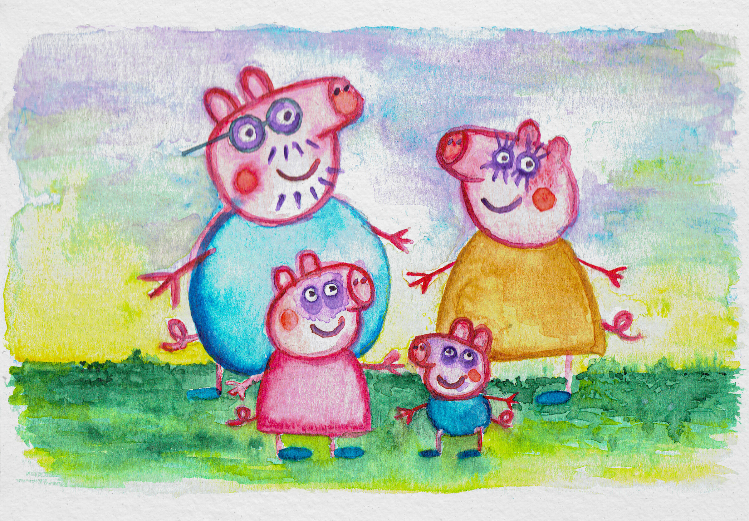 How To Draw Peppa Pig  Peppa pig drawing, Peppa pig painting, Pig painting