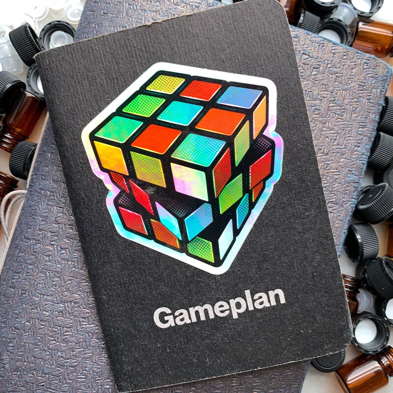 Rubik's Cube Holographic Sticker