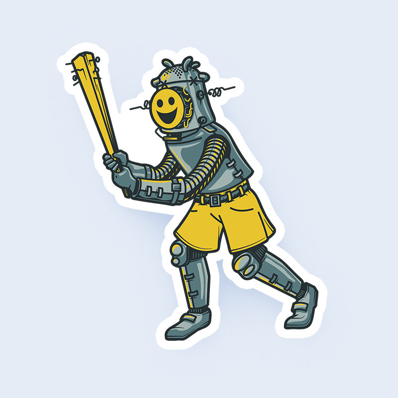 Willie the Robot Sticker