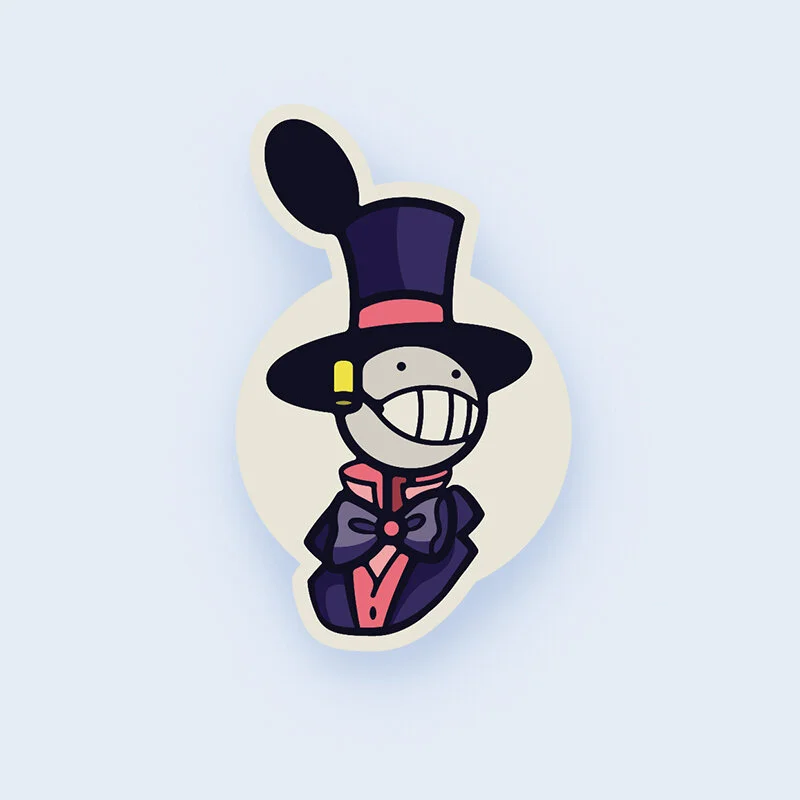 Turnip Head Sticker
