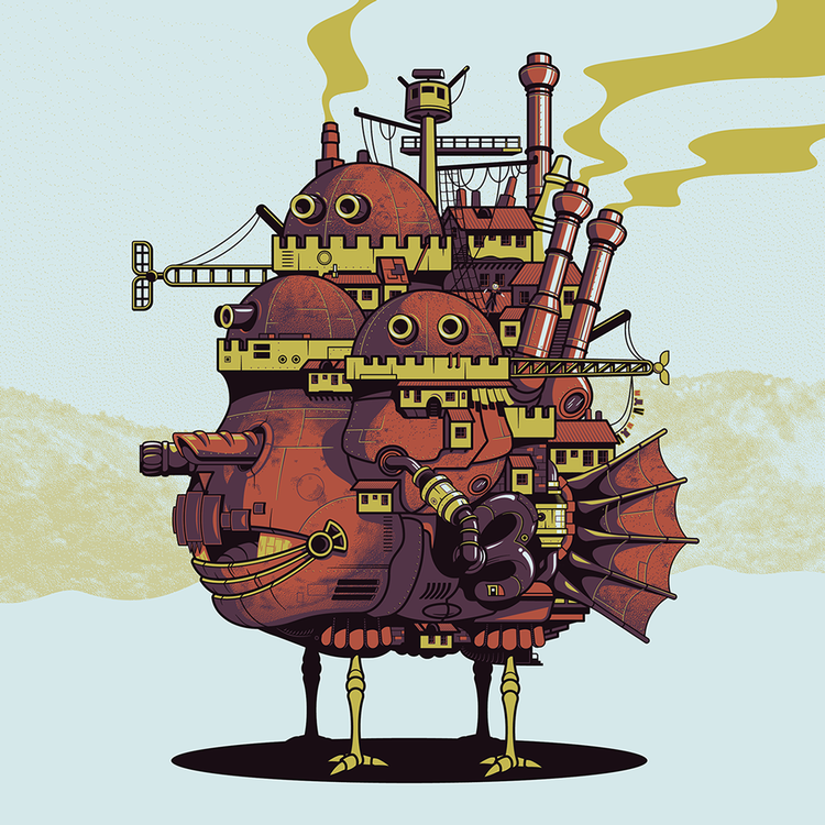 Howl's Moving Castle Animated Illustration — Mattgyver Howl's Moving Castle Animated Illustration — Mattgyver
