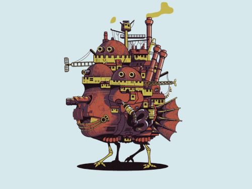 Howl's Moving Castle Animated Illustration — Mattgyver Howl's Moving Castle Animated Illustration — Mattgyver