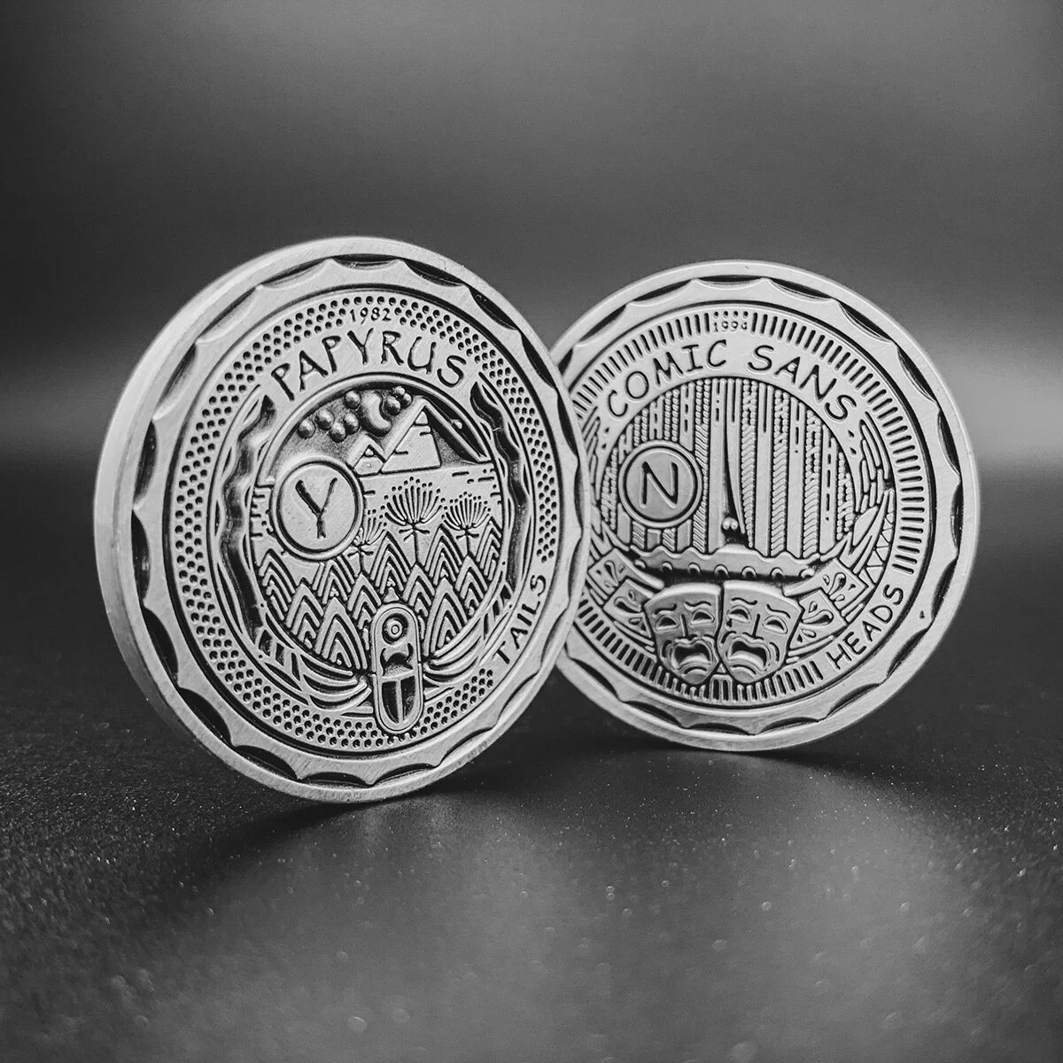 Papyrus Comic Sans Coin