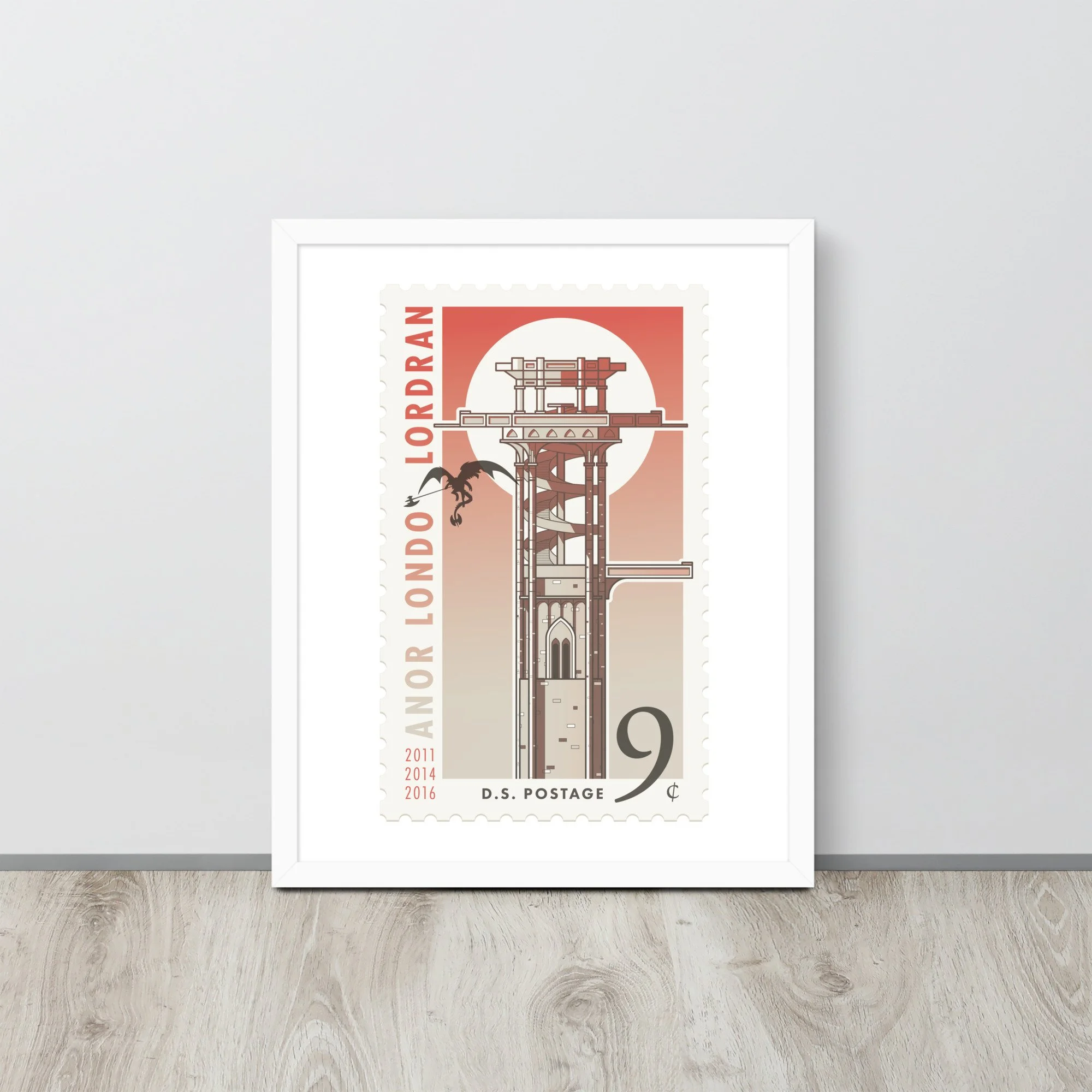 Spiral Staircase Postage Stamp