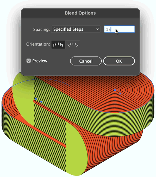 Adjusting the blended shapes to match the parallel blends