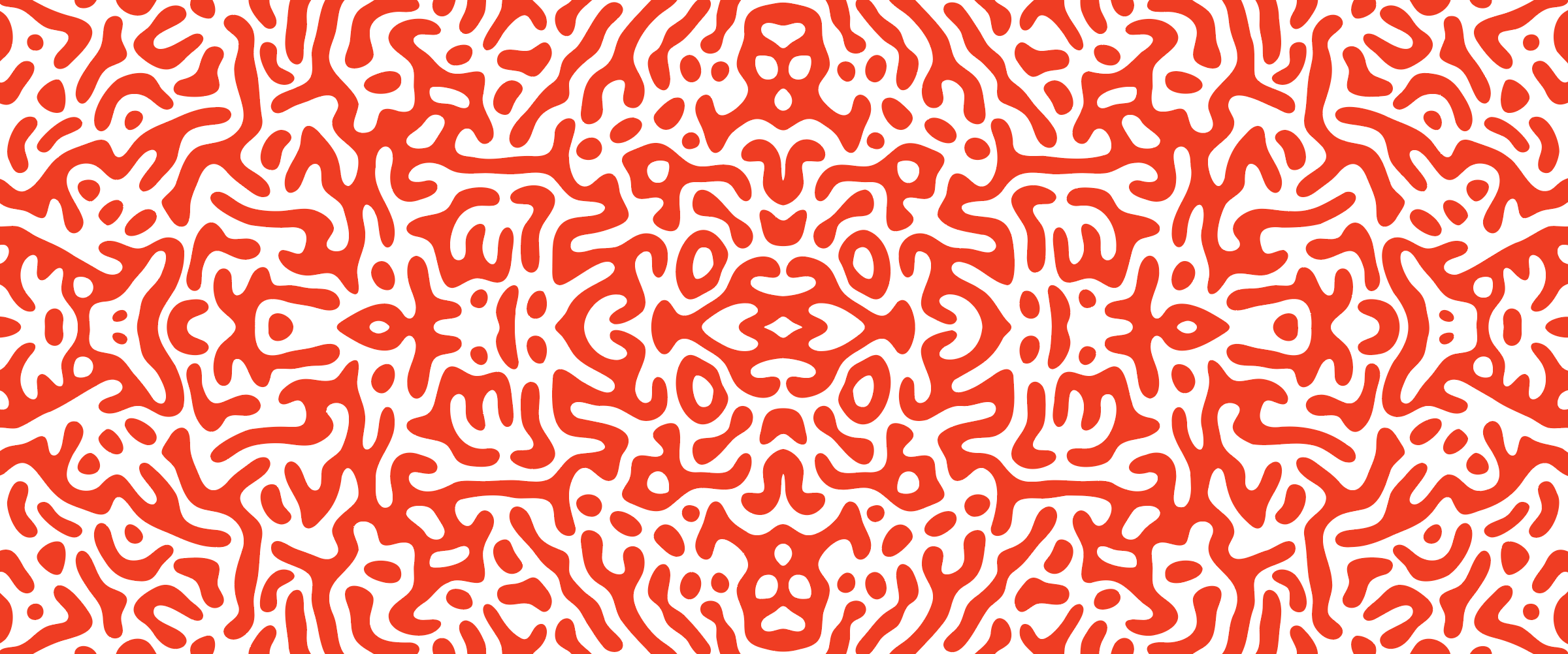 Bilateral or radial symmetrical coral pattern