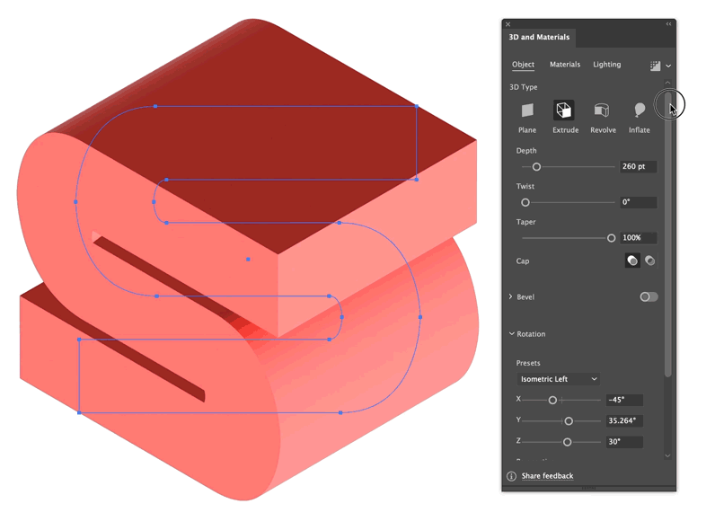 Expand the 3D object wireframe