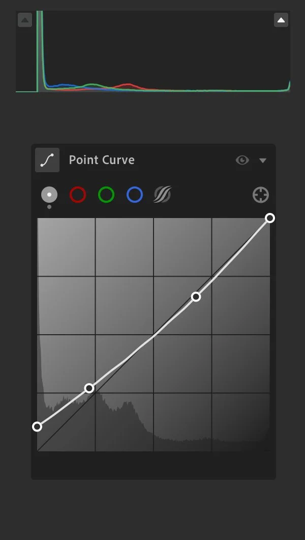 Keystone Settings Curves Histogram