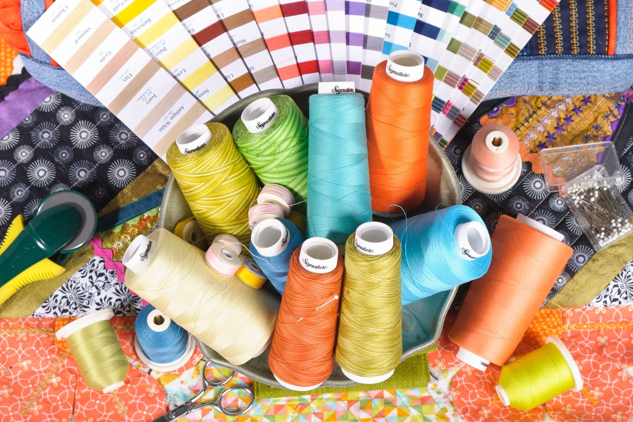 Signature Threads Rainbow Basket