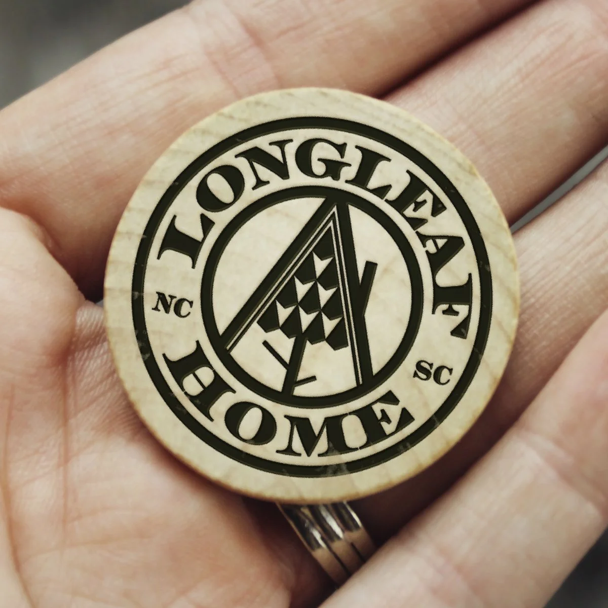 Longleaf Pine Wooden Nickel Business Card