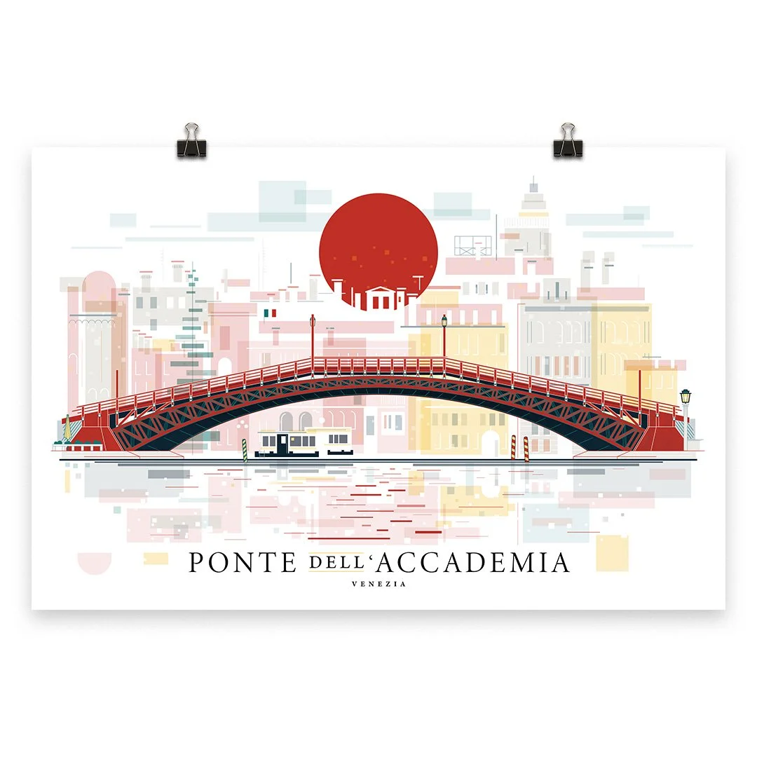 Ponte dell'Accademia Venice Art Print