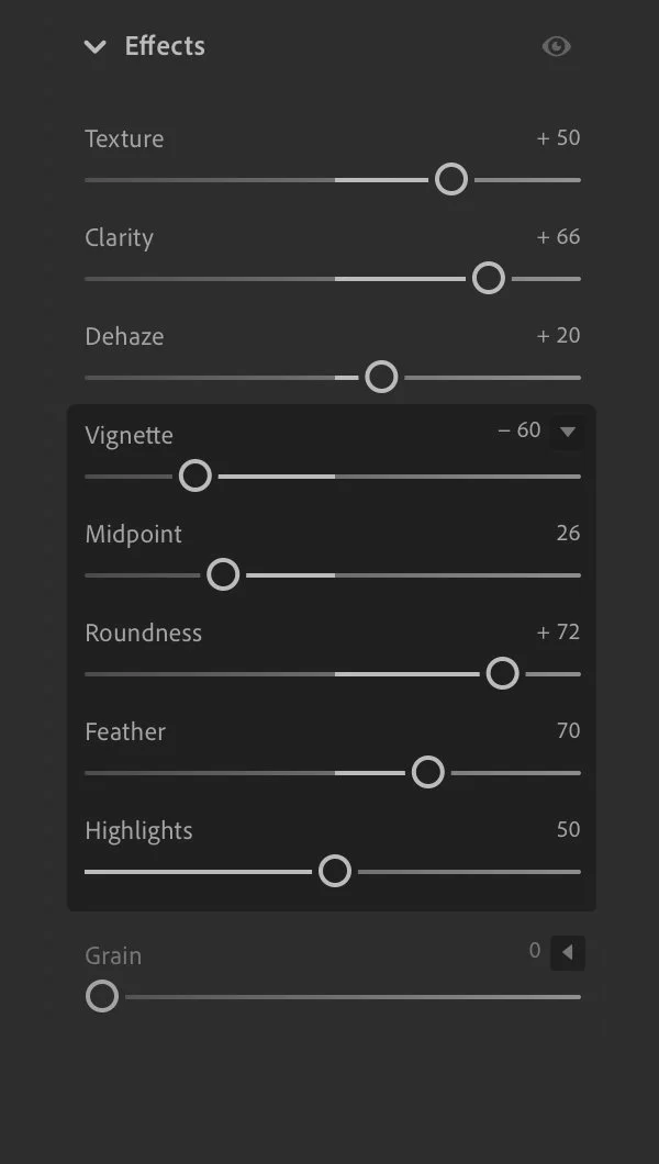 Keystone Settings Effects