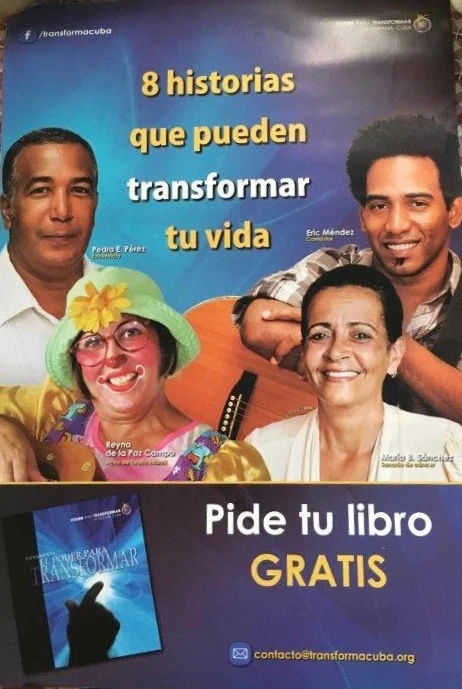 Promotion flyer for Power To Transform campaign in Havana, Cuba.