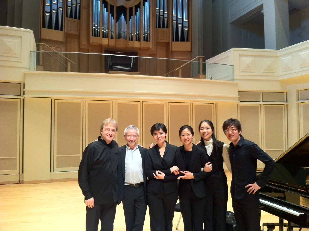 After the performance of Chausson's Concerto for Violin, Piano, and String Quartet