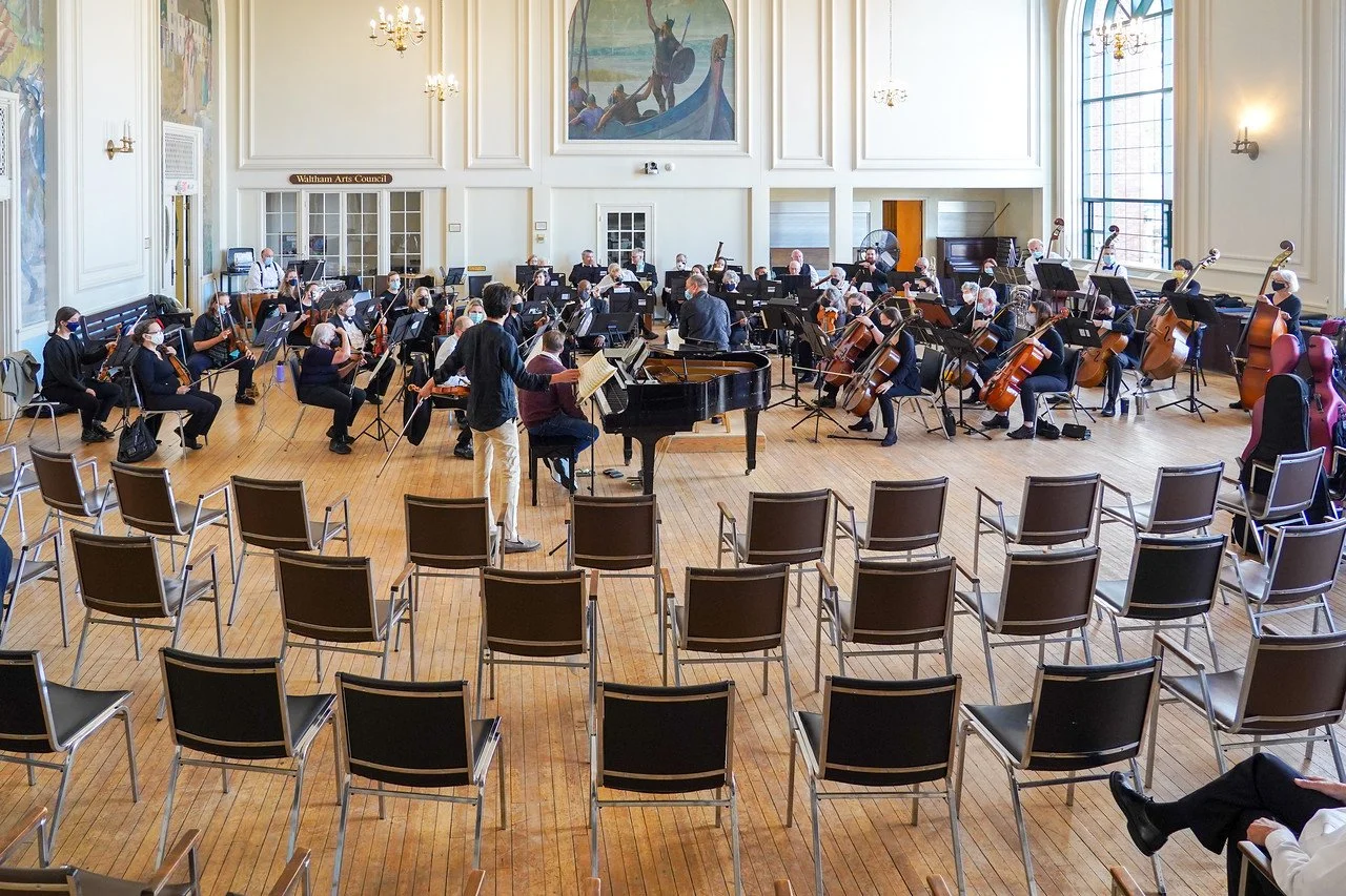  Mendelssohn Double Concerto with Waltham Philharmonic Orchestra [11/1/2021] - Rehearsal  Victor Cayres, Piano   |   Ji Myung Kim, Violin   |   Michael Korn, Conductor 