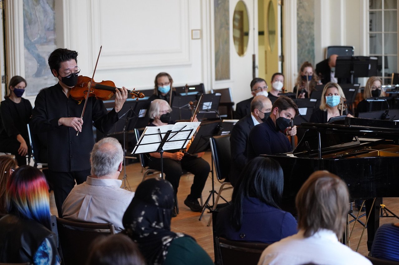  Mendelssohn Double Concerto with Waltham Philharmonic Orchestra [11/1/2021]  Victor Cayres, Piano   |   Ji Myung Kim, Violin   |   Michael Korn, Conductor 
